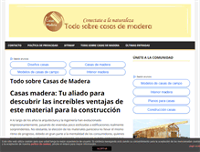 Tablet Screenshot of casasmadera.cc